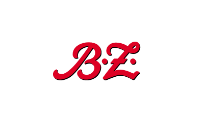 Das Bild zeigt das Logo der deutschen Zeitung B.Z. mit den Buchstaben B.Z. in fetter, roter Kursivschrift, zentriert auf einem transparenten Hintergrund.