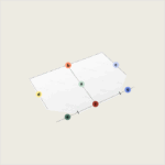 Ein Diagramm des "Topper nach Maß mit zwei Eckabschnitten, abgeschrägt (Variante 3)" zeigt ein Parallelogramm mit Eckabschnitten und abgeschrägten Kanten, beschrifteten Eckpunkten (a-g) in verschiedenen Farben und gepunkteten Umrissen.